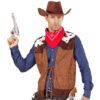 Cowboy vest bruin koeienprint