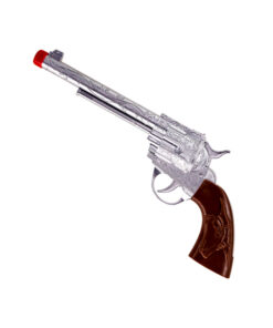 Cowboygeweer plastiek zilver