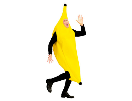 Banaan kostuum volwassenen felgeel