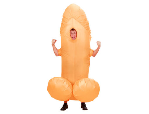 Opblaasbare penis kostuum