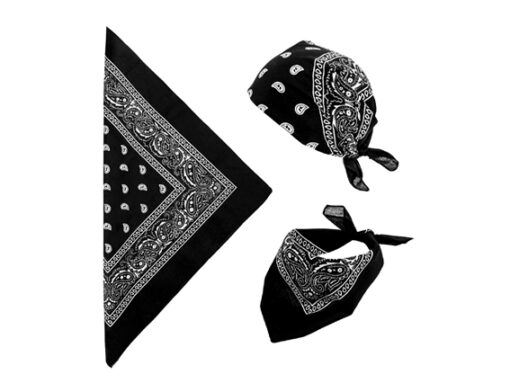 Bandana hoofdband zwart