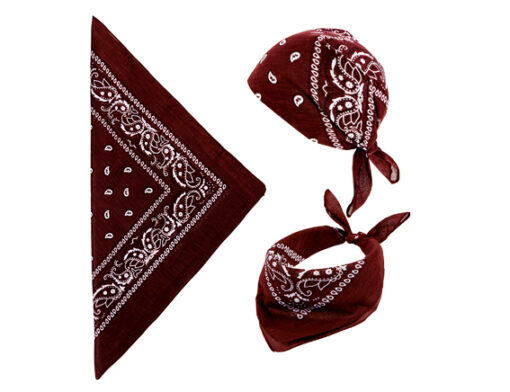 Bandana hoofdband bruin