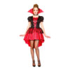 Vampier jurk rood zwart