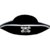 piraten kapitein hoed kind zwart