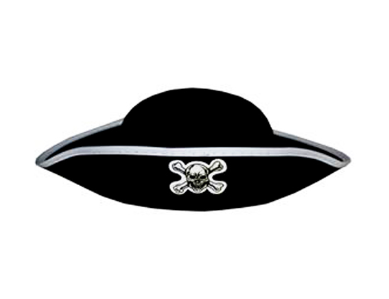 piraten kapitein hoed kind zwart