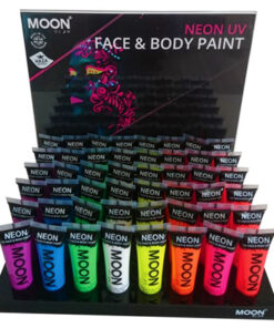 Neon grime voor gezicht en lichaam diverse kleuren (voorbeeld)