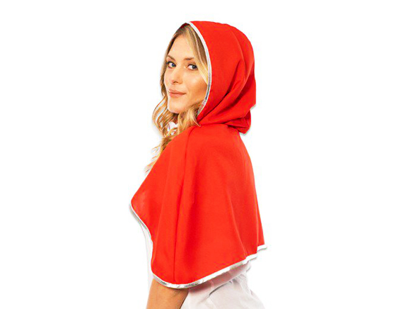 Roodkapje cape apart rood