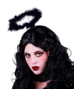 Oriooltje zwart met pluche engel demon 