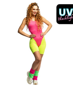 neon legging badpak beenwarmers set
