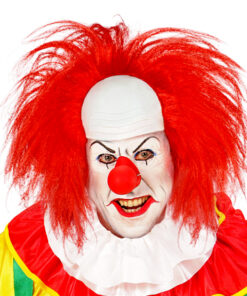 It killerclown kaalkop met rood haar