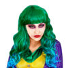 Pruik groen the joker vrouwelijk