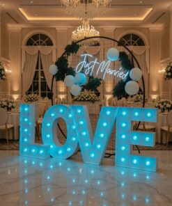 LOVE  combo Lichtgevende letters "LOVE" combinatie voorbeeld