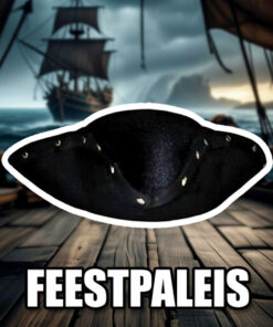 piratenhoed zwart 3corner